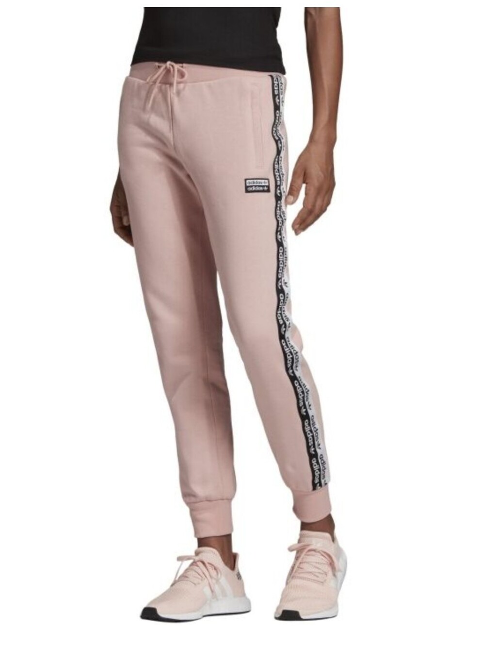 adidas Originals Vocal Cuffed French Terry Track Pants Pink Spirit Medium
